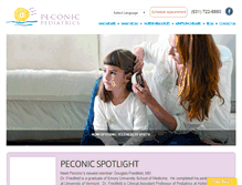 Tablet Screenshot of peconicpediatrics.com